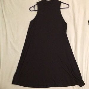 BLACK SLEEVELESS TEE SHIRT DRESS